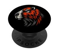 Dulce Capybara Cabeza Animal Motivo Vector Estilo Agua PopSockets PopGrip Adhesivo