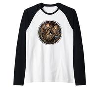 Dulce cárabo del Bosque observador de pájaros, pájaro Nocturno búho pájaros Camiseta Manga Raglan