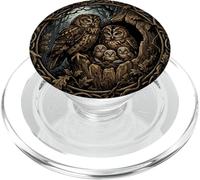 Dulce cárabo del Bosque observador de pájaros, pájaro Nocturno búho pájaros PopSockets PopGrip para MagSafe