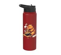 Dulce Carpincho Come Ramen. Carpinchos Ramen Stainless Steel Insulated Water Bottle