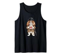 Dulce Cavalier King Spaniel Perro Taza Café Bandera de Inglaterra Camiseta sin Mangas