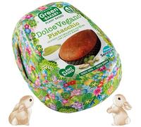 Dulce de Pascua Vegano con Pistacho, 650 g, Sin Mantequilla y Sin Huevo, Dulce Vegano Relleno con Crema de Pistacho, Masa con Masa Madre, Made in Italy - Vegan With Love Italian Green Bakery