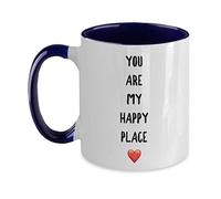 Dulce Día De Los Enamorados Para Esposa Eres Mi Lugar Feliz Tazas Con Asa Taza De Café Porcelana Taza 330Ml Para Zumo Leche Té
