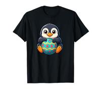 Dulce dibujos animados pingüino Pascua huevo celebración Camiseta
