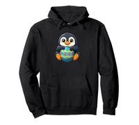 Dulce dibujos animados pingüino Pascua huevo celebración Sudadera con Capucha