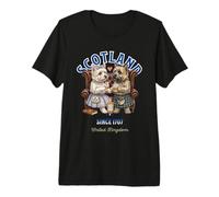 Dulce Divertido Cairn Terrier Perros Whisky Amor Escocia Camiseta Premium
