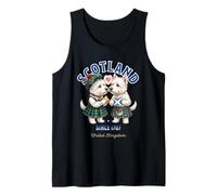 Dulce Divertido Westie Perros Taza Amor café Bandera Escocia Camiseta sin Mangas