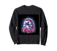 Dulce erizo con hermosas flores Sudadera