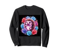 Dulce erizo con hermosas flores Sudadera