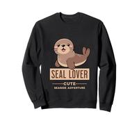 Dulce Foca león Marino Foca Amante del Sello Sudadera