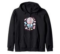 Dulce Lollipop Candy Pastel Gummy Bear Heart Sugar Treats Sudadera con Capucha