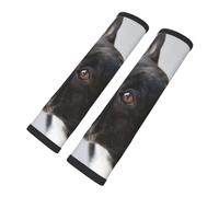Dulce mascota, lindo cachorro de bulldog francés negro, Almohadillas para cinturón de seguridad de coche, paquete de 2 almohadillas para arnés, funda multifuncional para cinturón de seguridad