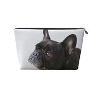 Dulce Mascota Lindo Cachorro de Bulldog francés Negro, Bolsa de artículos de tocador Bolsa de Maquillaje Bolsa de cosméticos Bolsa de artículos de tocador de Viaje portátil