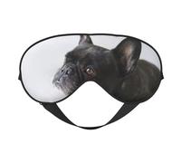 Dulce mascota lindo cachorro de bulldog francés negro, Cubreojos completos Antifaz bloqueador de luz Antifaz para dormir Antifaz suave con los ojos vendados Noche