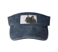 Dulce Mascota Lindo Cachorro de Bulldog francés Negro, Sombreros Deportivos con Visera, Gorra de béisbol Superior vacía, Gorra con Visera de protección Solar