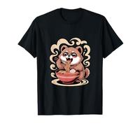 Dulce Panda Rojo Come Tallarines Ramen Japonés Camiseta
