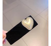 Dulce Pasador De Pelo Con Forma De Corazón Para Mujeres Y Niñas, Pasador Elegante Rojo Y Negro, Horquilla Cuadrada, Horquillas Para El Pelo, Accesorios Para La Cabeza