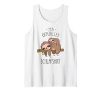 Dulce Perezoso Sleepshirt Niños Felices Hombres Camiseta sin Mangas