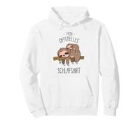 Dulce Perezoso Sleepshirt Niños Felices Hombres Sudadera con Capucha