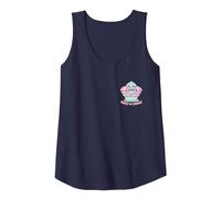 Dulce Pero Mortal Pastel Kawaii Cupcake Puppies Cute Alt Camiseta sin Mangas, Mujer, Azul Marino, XL