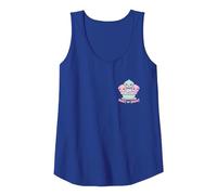 Dulce Pero Mortal Pastel Kawaii Cupcake Puppies Cute Alt Camiseta sin Mangas, Mujer, Azul Real, S