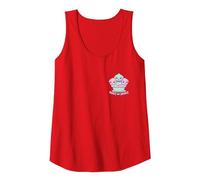 Dulce Pero Mortal Pastel Kawaii Cupcake Puppies Cute Alt Camiseta sin Mangas, Mujer, Rojo, XXL