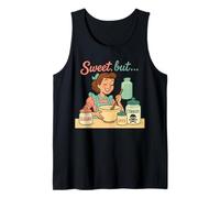 Dulce Pero Psycho Retro Humor Oscuro Vintage Camiseta sin Mangas