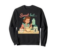 Dulce Pero Psycho Retro Humor Oscuro Vintage Sudadera