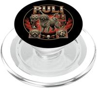 Dulce Perro guardián Puli 80s Rock música ilustración PopSockets PopGrip para MagSafe