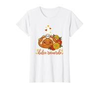 Dulce Recuerdo Mexicano Foodie Day Pan De Muerto Halloween Camiseta gráfica económica, Mujer, Blanco, L