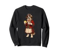 Dulce señora San Bernardo Perro café Queso Bandera Suiza Sudadera