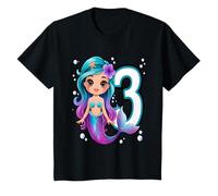 Dulce Sirena 3er Cumpleaños Niña Fiesta Bajo El Agua Camiseta