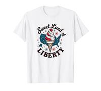 Dulce Tierra De La Libertad Camiseta, Hombre, Blanco, XXL