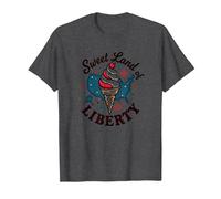 Dulce Tierra De La Libertad Camiseta, Hombre, Jaspeado Oscuro, XL