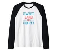 Dulce Tierra de la Libertad Camiseta Manga Raglan