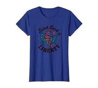 Dulce Tierra De La Libertad Camiseta, Mujer, Azul Real, XS