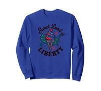 Dulce Tierra De La Libertad Sudadera, Unisex para Adultos, Azul Real, XL