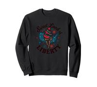 Dulce Tierra De La Libertad Sudadera, Unisex para Adultos, Negro, M
