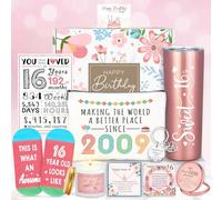Dulces 16 regalos para niñas, regalos de feliz cumpleaños 16 para niñas, regalo de 16 años para niñas de 16 años, a la moda 2025, rosa de 16 años, ideas de regalo de cumpleaños para niñas de 16 años