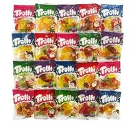 Dulces de Navidad Trolli, 20 Mini Bolsitas, Sin Gluten, Decoracion Navidad Mesa, 400g