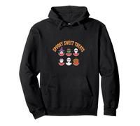 Dulces espeluznantes Monstruos de sandía de Halloween Sudadera con Capucha