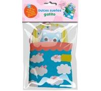 dulces sueños - gatito libro tela