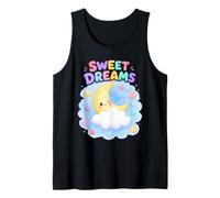 Dulces Sueños Lindos Pastel Luna Nube Noche Cielo Caramelos Camiseta sin Mangas