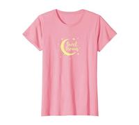 Dulces sueños Luna Estrellas Camiseta, Mujer, Rosado, XS