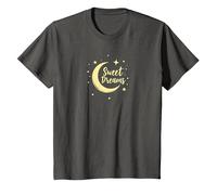 Dulces sueños Luna Estrellas Camiseta, Niños, Asfalto, 6 años
