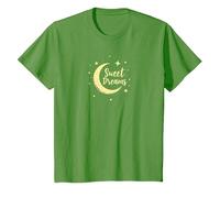 Dulces sueños Luna Estrellas Camiseta, Niños, Hierba, 8 años