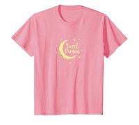 Dulces sueños Luna Estrellas Camiseta, Niños, Rosado, 4 años
