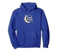 Dulces sueños Luna Estrellas Sudadera con Capucha, Unisex para Adultos, Azul Real, S