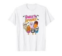 Dulces y espeluznantes Monstruos de Polos de Hielo de Halloween Camiseta