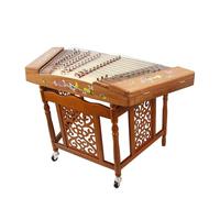 Dulcimer Tallado Con Cáscara De Palo De Rosa, 117 Cm De Largo, Que Incluye 69 Cm De Alto Soporte, Adecuado Para Principiantes/Exámenes/Bandas,C